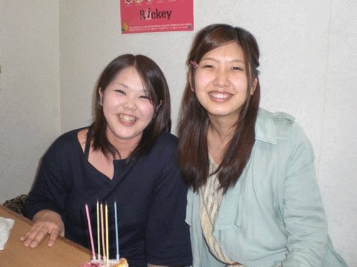 昨夜のお客さま!いらっしゃ～い お嬢さん♪