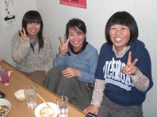 昨夜のお客さま!帯広の畜大生♪