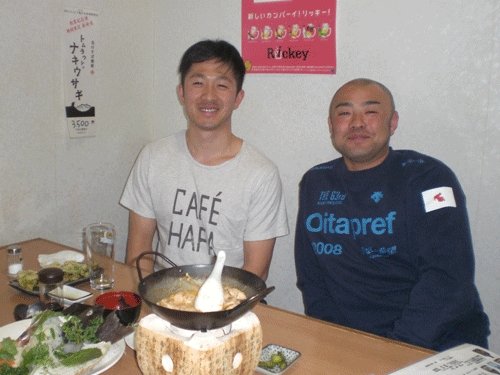 昨夜のお客さま!オリンピック選手の太田 明生さんが来てくれた♪