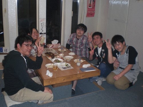 昨夜のお客さま!畜大生のディナー♪