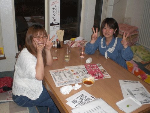 昨夜のお客さま!帯広畜大生のディナー♪