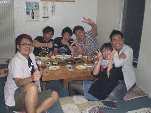 昨夜のお客さま!ソフトボール大会の打ち上げ♪