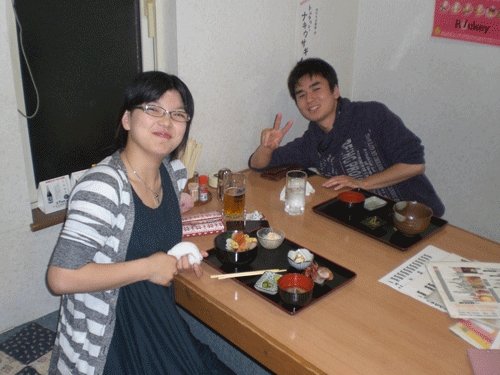 昨夜のお客さま!畜大生のお客さま♪