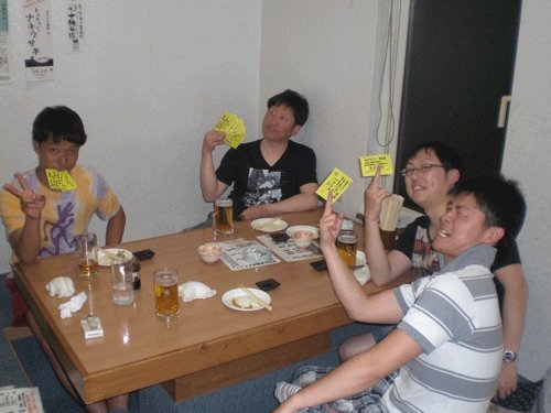 昨夜のお客さま!生ビールタダに・・・当りすぎ♪