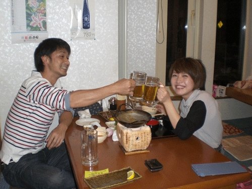 昨夜のお客さま!笑顔に、かんぱ~い♪