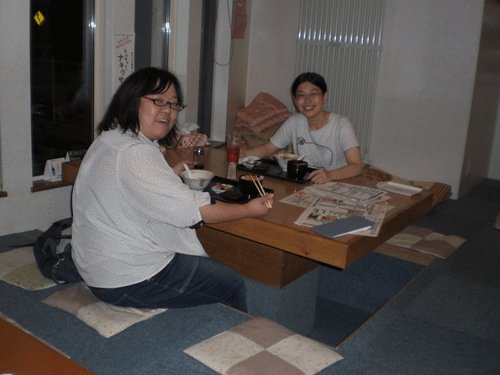 昨夜のお客さま!畜大生のディナー♪