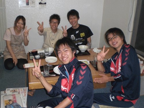 昨夜のお客さま!帯広畜産大学スキー部のみなさん♪