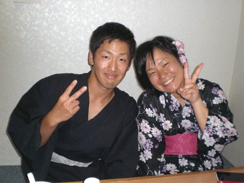 昨夜のお客さま!夏はやっぱり浴衣でしょ♪