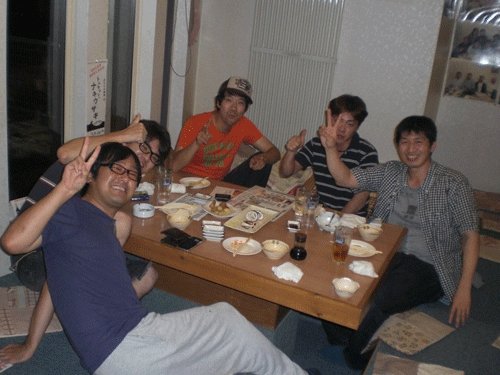 昨夜のお客さま!ソフトボール大会の打ち上げ♪