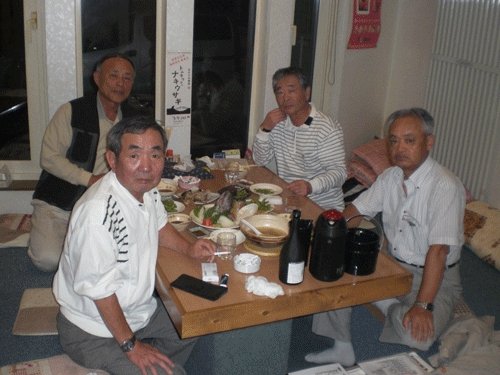 昨夜のお客さま!おひさしぶりの宴会♪