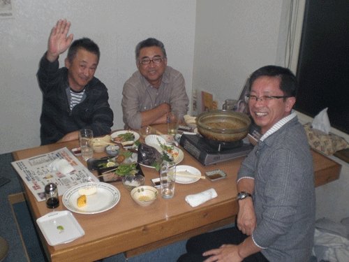 昨夜のお客さま！火野正平さんと仲間達♪