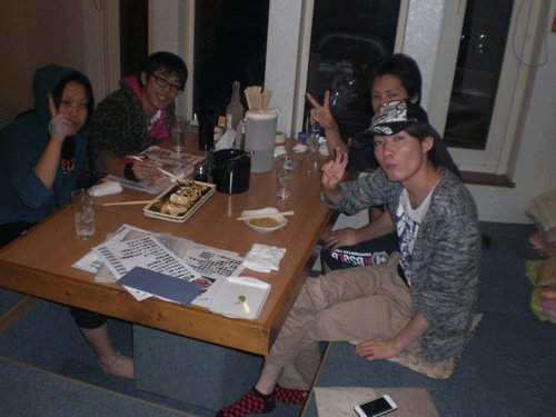 昨夜のお客さま!仲間達に新メンバー♪