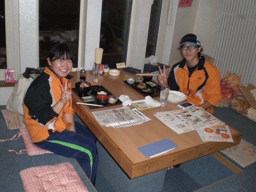 昨夜のお客さま!畜大生のディナー、いつも、ありがとうね♪