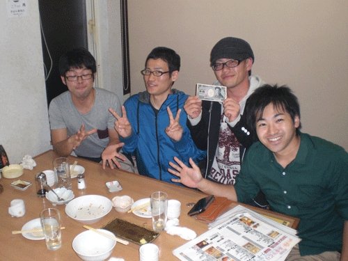 昨夜のお客さま!笑顔に、かんぱ～い♪