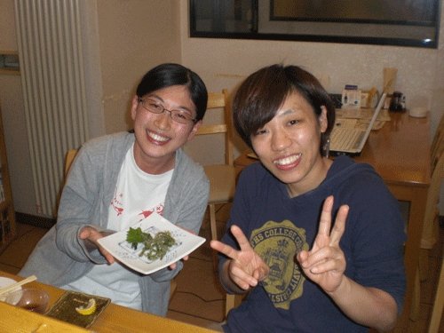 昨夜のお客さま!海ぶどう食べたよ♪