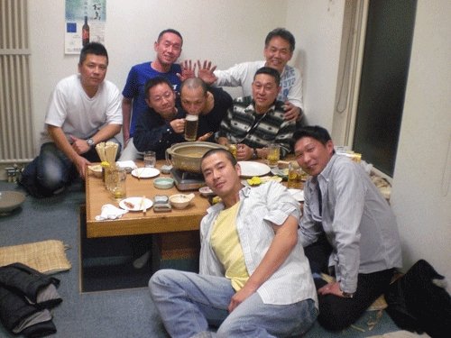 昨夜のお客さま!宴会は楽しいよ♪