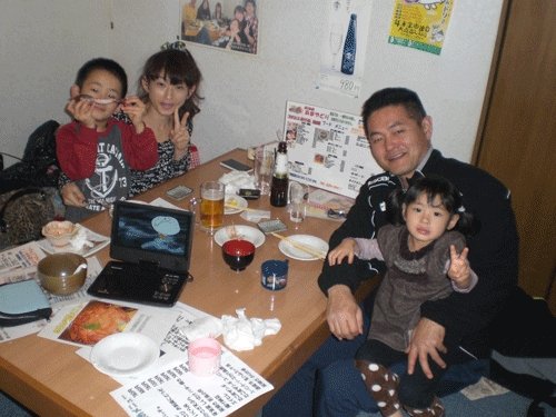 昨夜のお客さま!お誕生日にぶどう海老食べたぞ♪