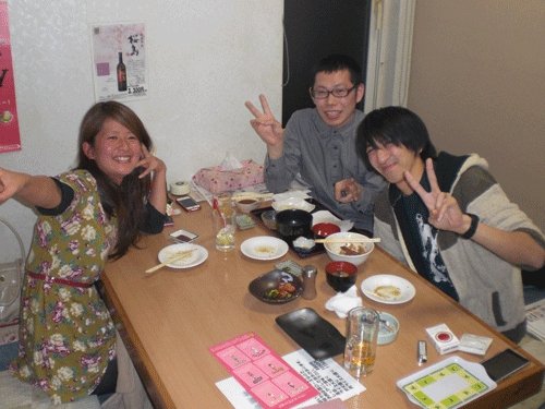 昨夜のお客さま! 帯広の畜大生がやって来た♪