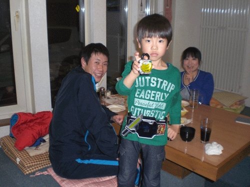 昨夜のお客さま!かわいいお子さま♪