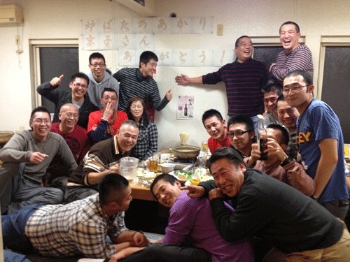 昨夜のお客さま!炉ばたのあかりさんを囲んで♪