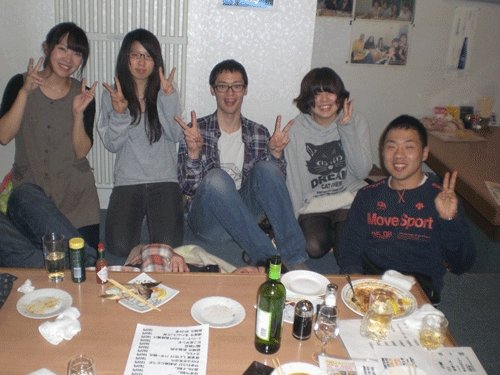 昨夜のお客さま!畜大の笑顔がいっぱ～い♪