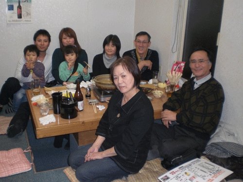 昨夜のお客さま!三世代での新年会♪