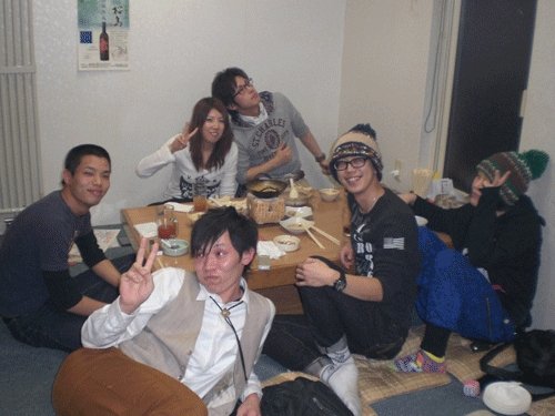 昨夜のお客さま!若くってうらやましいよ♪