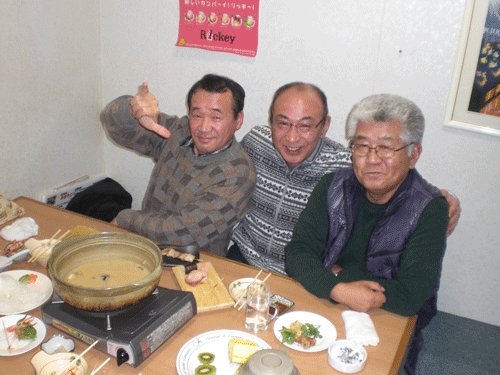 昨夜のお客さま!あんこう鍋で新年会♪