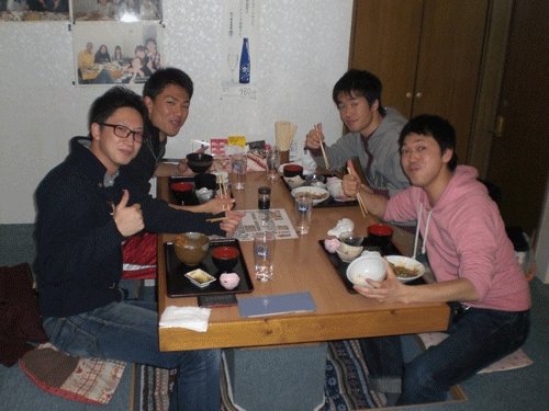 昨夜のお客さま!航空大学生いらっしゃ~い♪