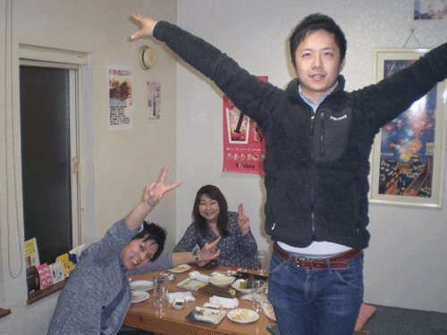 昨夜のお客さま!着地は満点、笑顔も満点♪