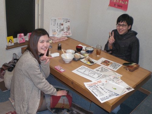 昨夜のお客さま!畜大生のディナーそして、いつもありがとう♪