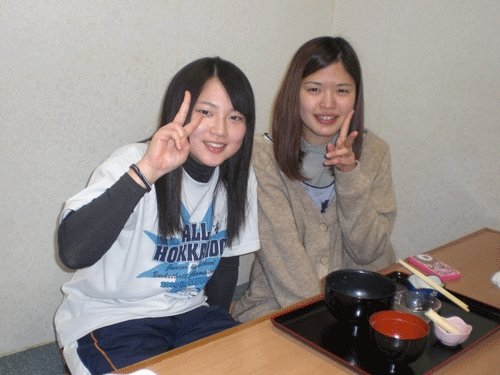 昨夜のお客さま!帯広の畜大生のディナー♪