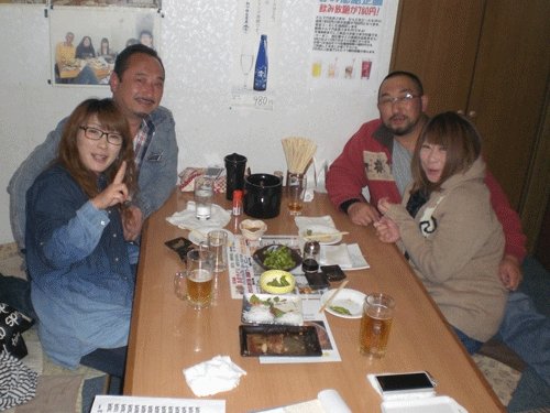 昨夜のお客さま!ご夫婦同士で♪