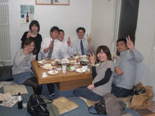 昨夜のお客さま!楽しい宴♪