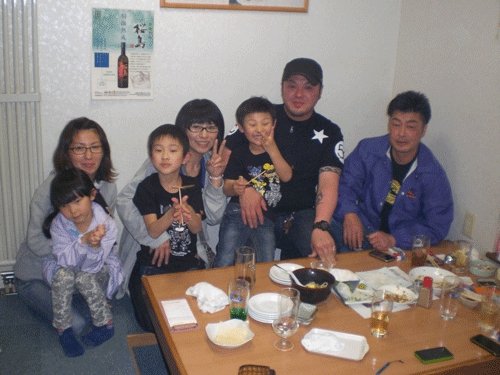 昨夜のお客さま!ご家族同士かなぁ♪