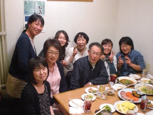 昨夜のお客さま!夏バージョンのコースで宴会♪