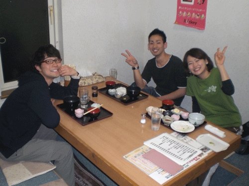 昨夜のお客さま!北大生のワンコインディナー♪