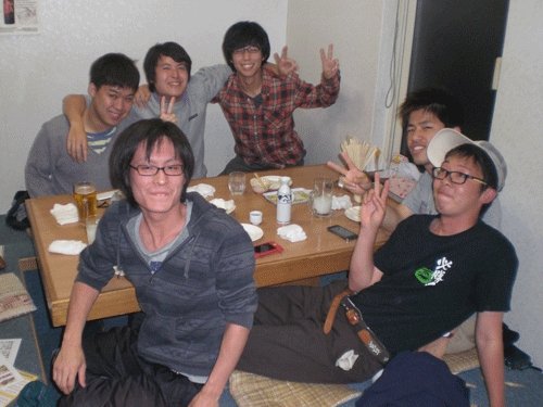 昨夜のお客さま!男だけの宴♪