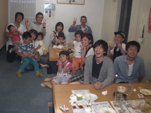 昨夜のお客さま!ソフトボール大会の祝勝会♪