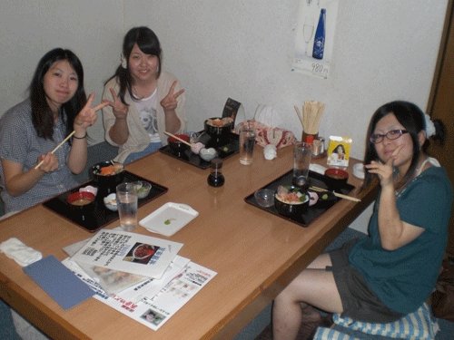 昨夜のお客さま!女性3人でご来店♪