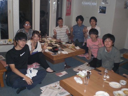 昨夜のお客さま!ソフトボール大会3位を祝して♪