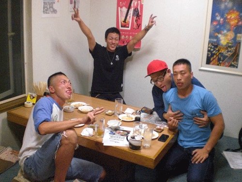 昨夜のお客さま! 今夜は変顔増員中♪