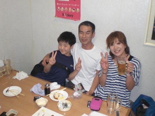 昨夜のお客さま！ご家族でご来店♪