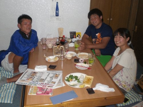 昨夜のお客さま！お父さんがやって来た♪