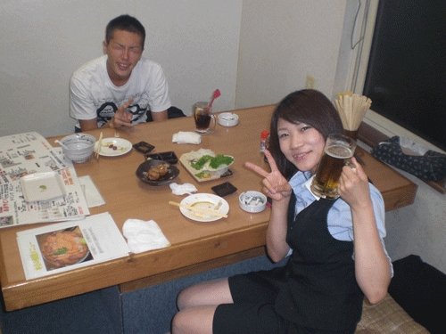 昨夜のお客さま！笑顔に感謝♪