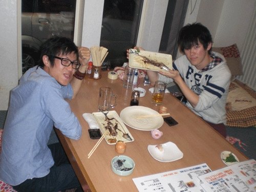 昨夜のお客さま！旬のサンマを食べたぞぅ♪