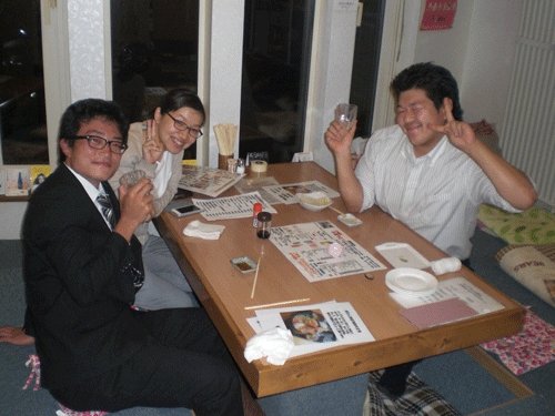 昨夜のお客さま！今宵も宴会だぁ♪