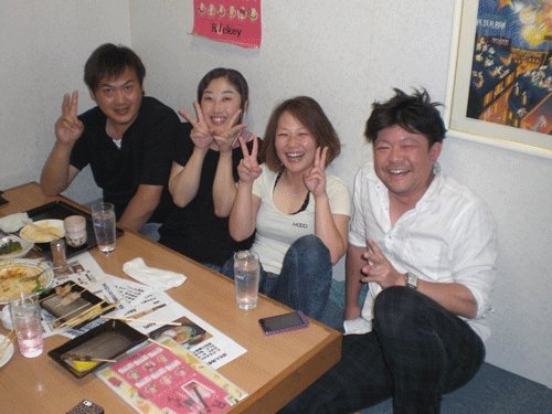 昨夜のお客さま！ソフトボールの仲間達♪