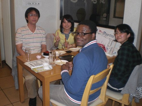 昨夜のお客さま！国際色豊かに♪