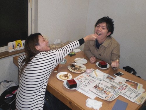 昨夜のお客さま!あ~ん、うらやましい・・・♪